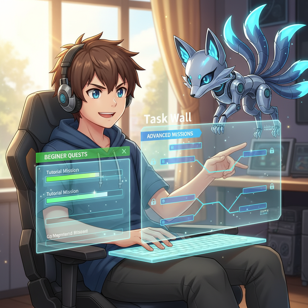 任務牆新手模式與進階模式差別在哪?