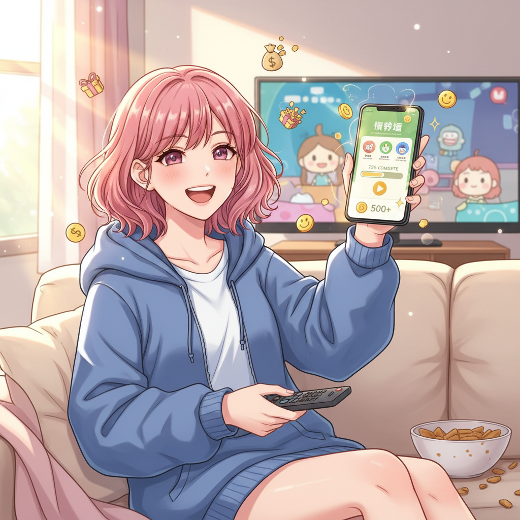 任務牆看影片任務：邊追劇邊賺錢的夢想實現