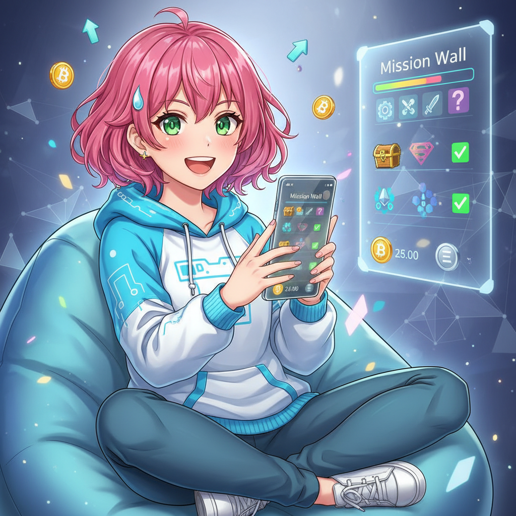 任務牆虛擬貨幣獎勵：解任務賺取比特幣/以太幣