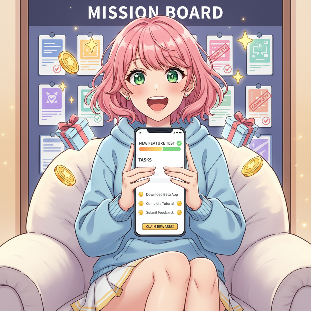任務牆中的「新功能測試」邀請:如何成為各大 App 的付費測試員
