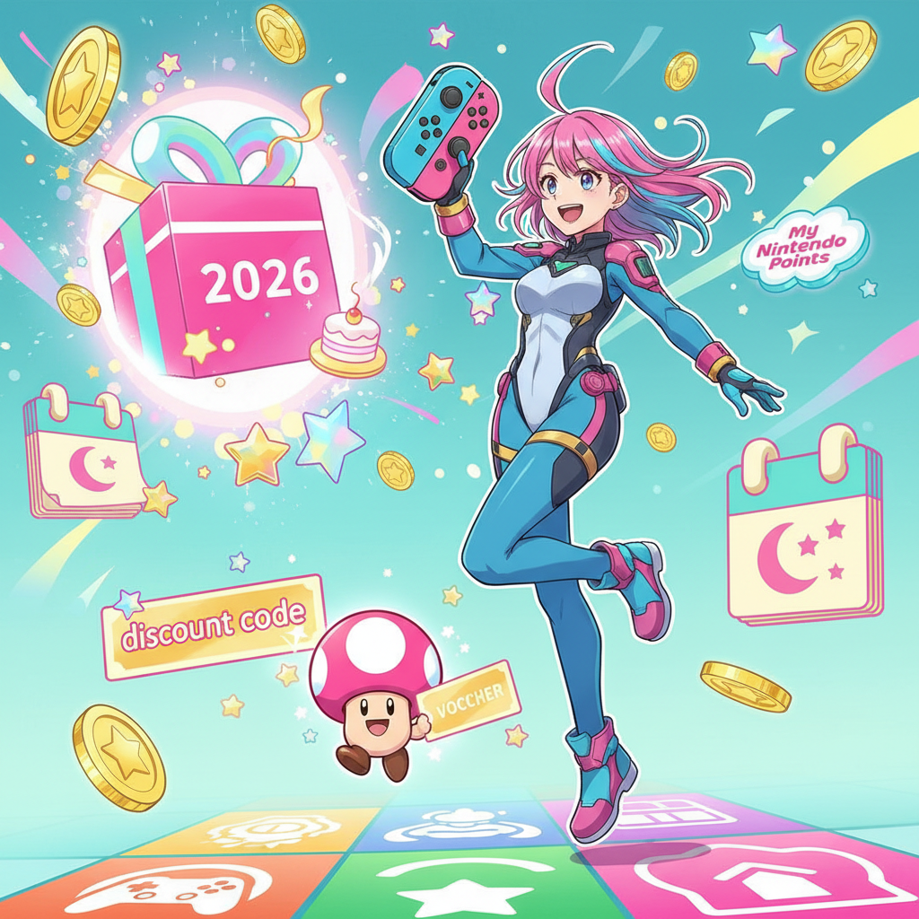 2026 Switch 生日禮金領取：My Nintendo 點數兌換與生日月折扣碼,Switch 生日優惠