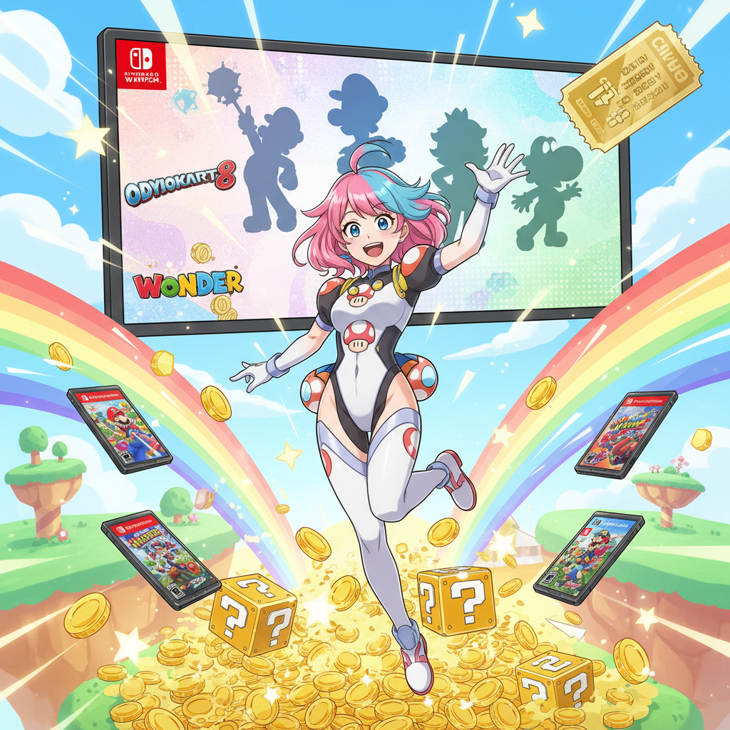 2026 Switch 瑪利歐系列特價：奧德賽、賽車 8、驚奇最新折扣代碼,Switch 瑪利歐 折扣