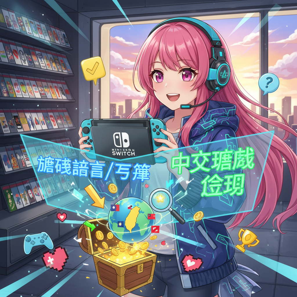 Switch 遊戲語音/字幕查詢：如何確認特價中的跨區遊戲含中文？,Switch 中文遊戲 查詢