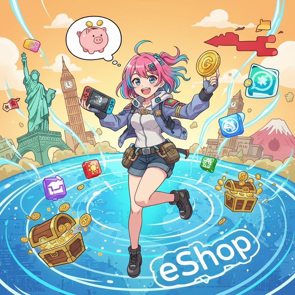 2026 Switch eShop 跨區教學:5分鐘學會換區,買到全球最便宜遊戲,Switch eShop 跨區教學