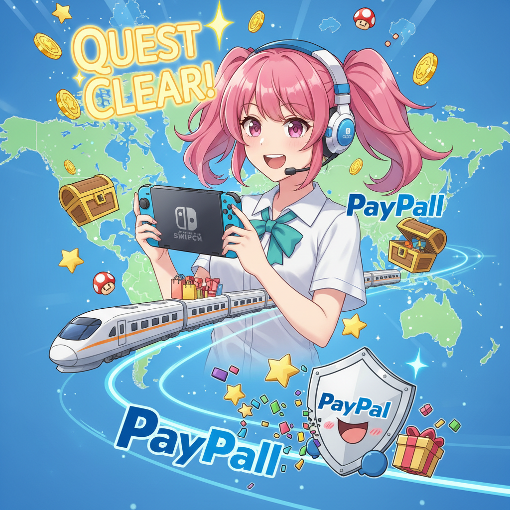 如何利用 PayPal 在 Switch 跨區購物？解決非當地信用卡被擋的煩惱,Switch PayPal 跨區