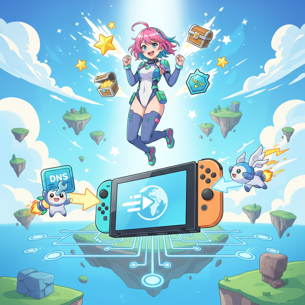 2026 Switch 跨區下載慢怎麼辦?更改 DNS 與加速器優化下載速度,Switch 跨區 下載加速