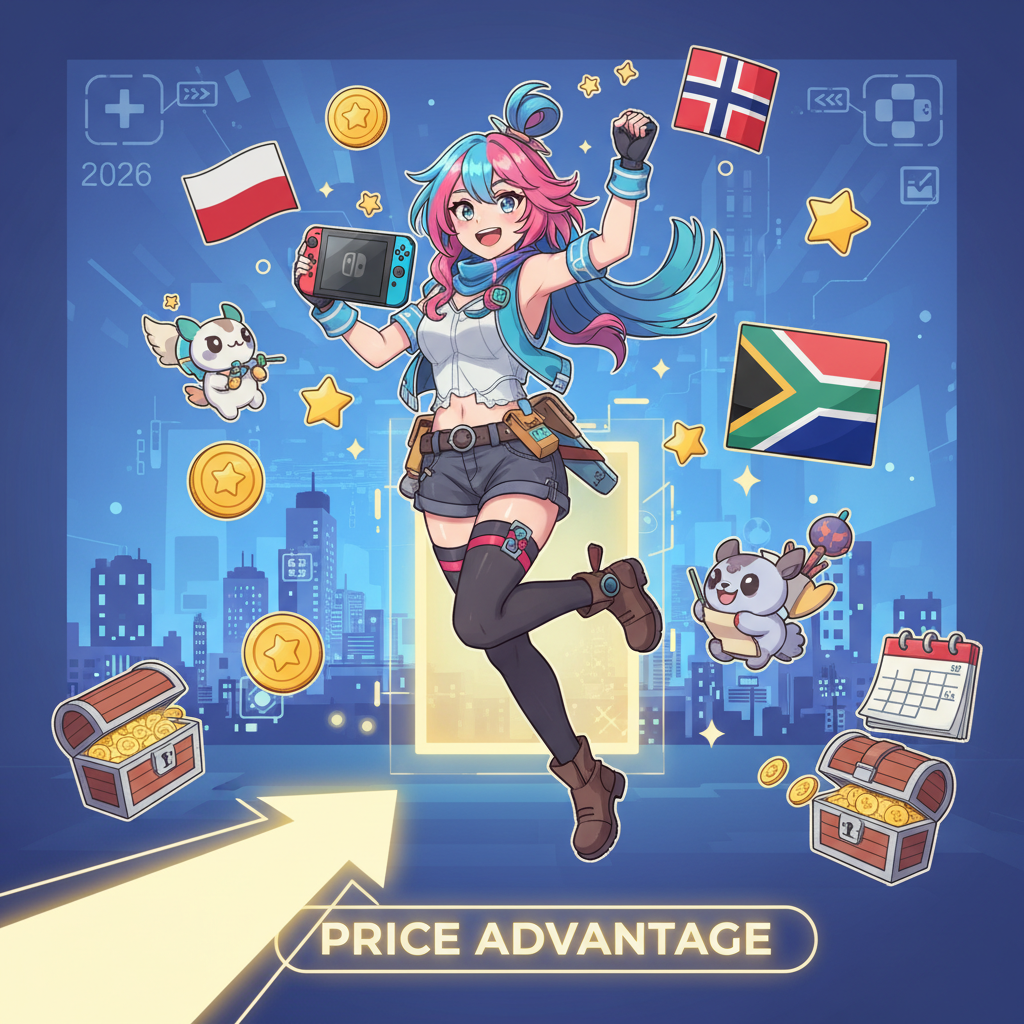 Switch 跨區教學:波蘭/南非/挪威區 2026 是否仍具備價格優勢?,Switch 波蘭區 優惠