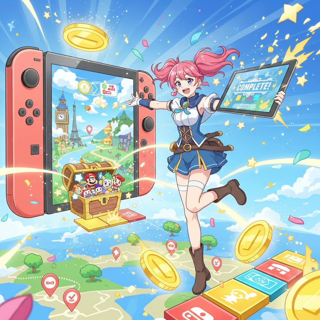 如何領取 My Nintendo 海外區獎勵?跨區玩家專屬的數位贈品教學,My Nintendo 海外獎勵