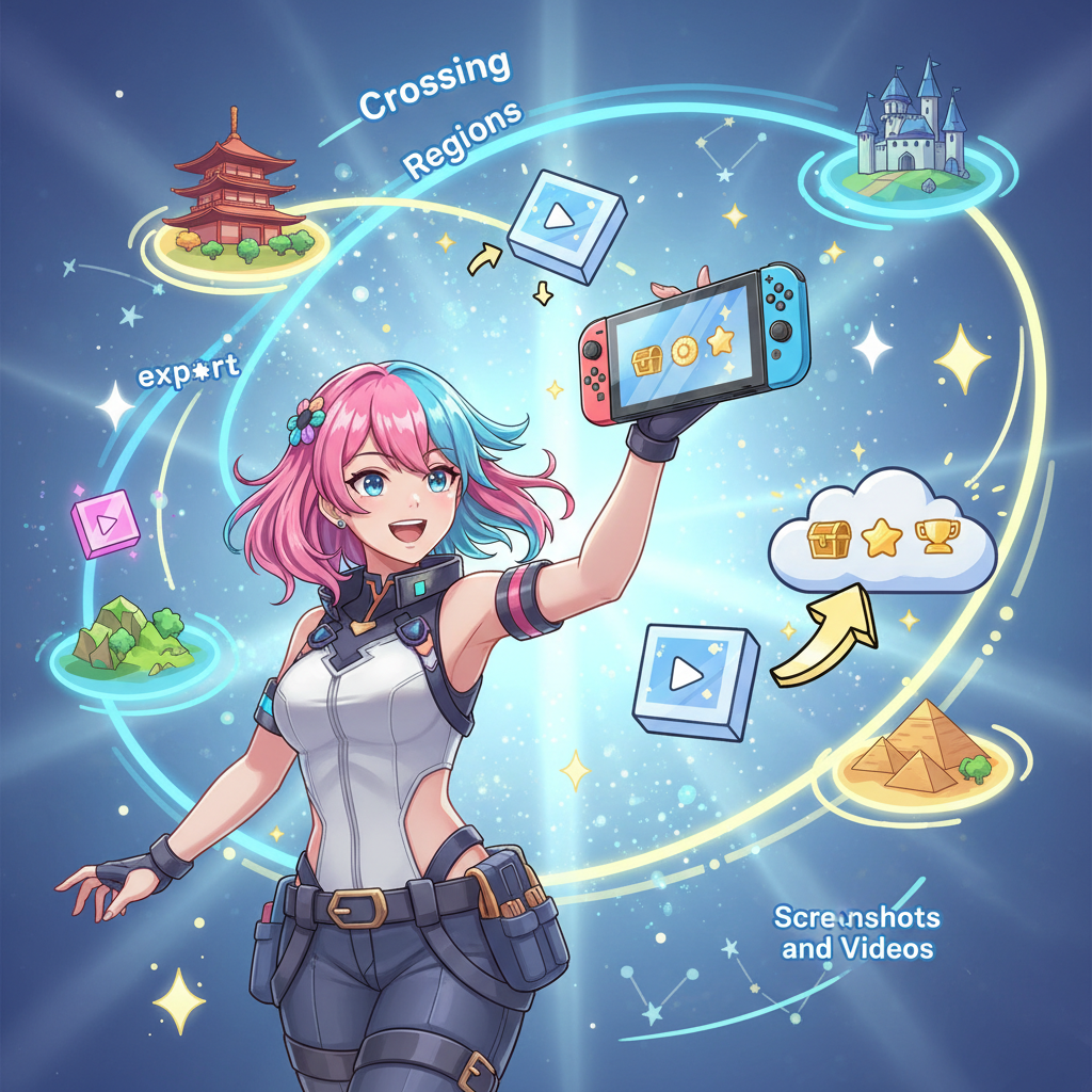 Switch 跨區後的截圖與影片分享:如何導出不同區域帳號的素材?,Switch 素材導出