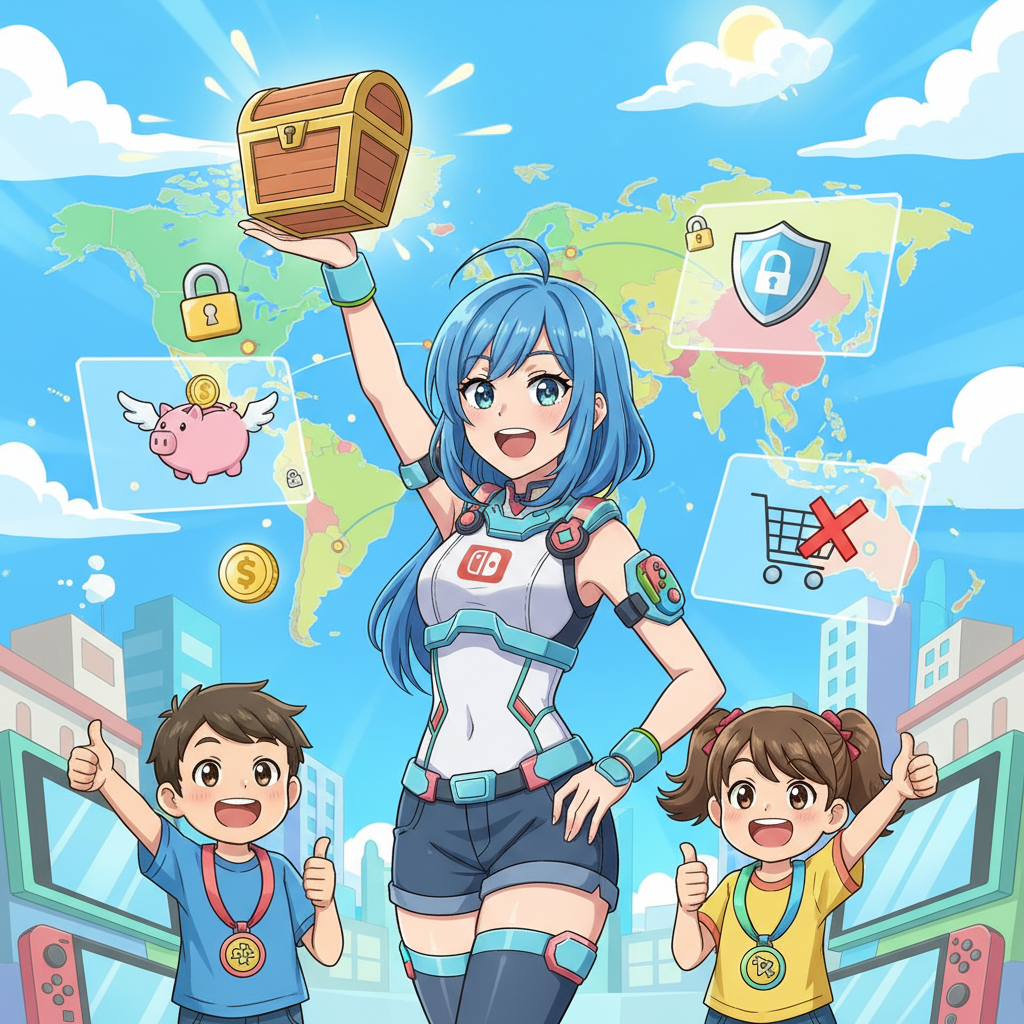 Switch 跨區後的家長控制功能：如何限制不同區域帳號的購買行為？,Switch 家長控制 跨區