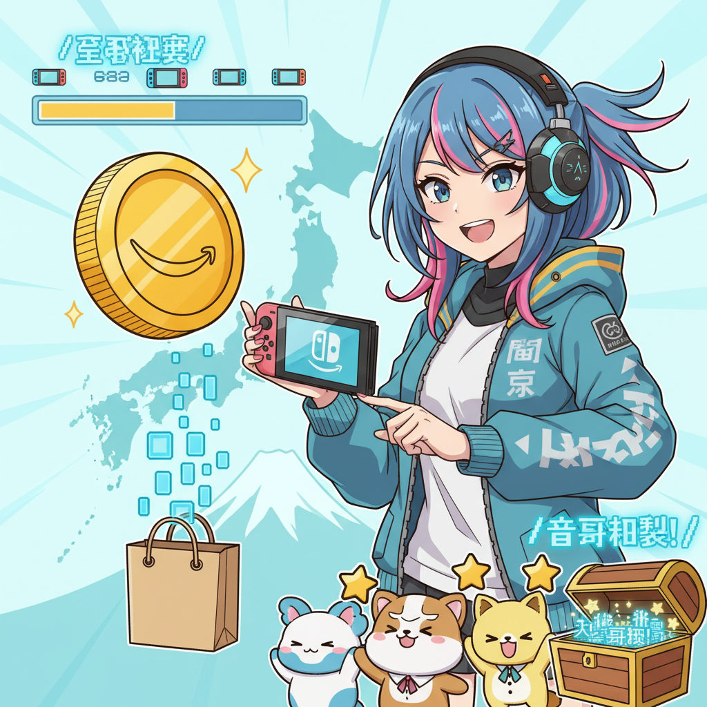 Switch 跨區教學：如何利用日本 Amazon 點數購買 Switch 數位序號,日本 Amazon Switch 序號