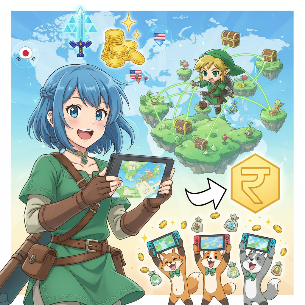 2026 Switch 跨區教學：薩爾達傳說《王國之淚》哪區買最便宜？