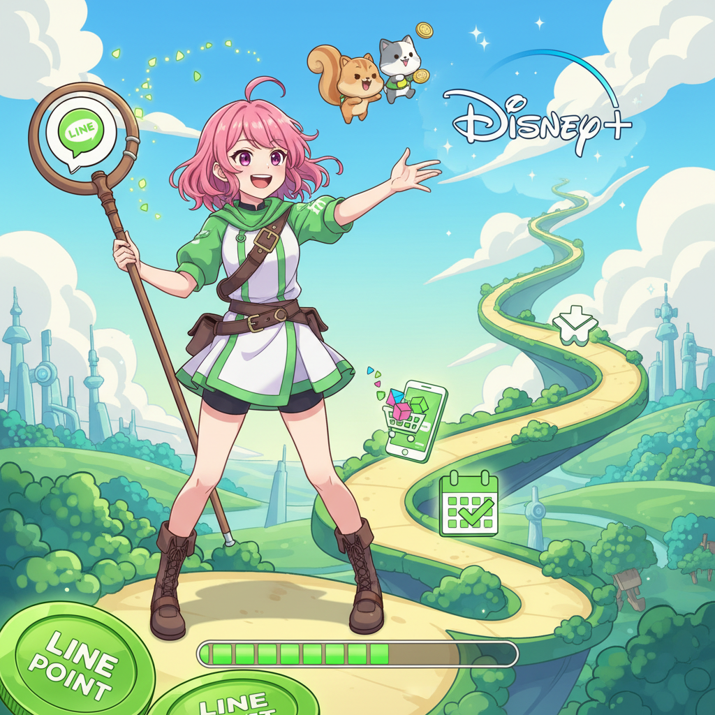 如何利用 LINE Points 換 Disney+？2026 點數極大化省錢全攻略,LINE Points 換 Disney+