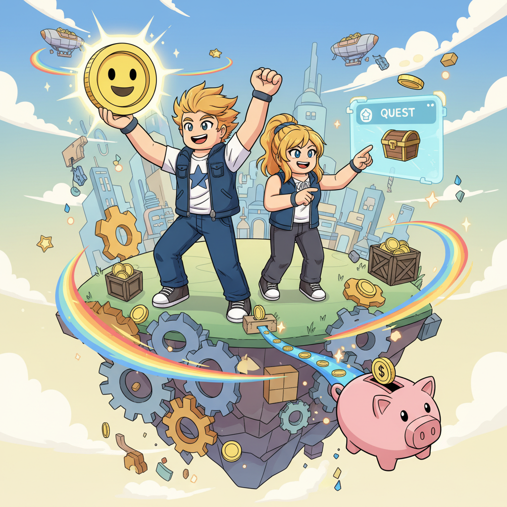 Roblox 賺錢攻略：如何在遊戲中累積財富？小資玩家的逆襲教學。,遊戲攻略,”Roblox 賺錢, 虛擬貨幣”