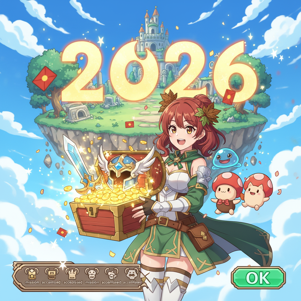 楓之谷：放置冒險記,兌換碼,《楓之谷：放置冒險記》2026 兌換碼：萬顆紅利、傳說級裝備免費送序號整理。