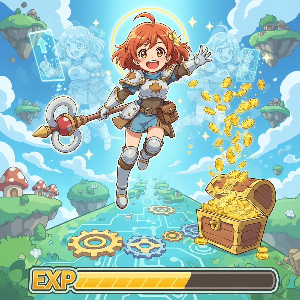 楓之谷：放置冒險記,破解,掛機效率「破解」密技：這樣設定讓你的經驗值產出與金幣收益翻倍增長。