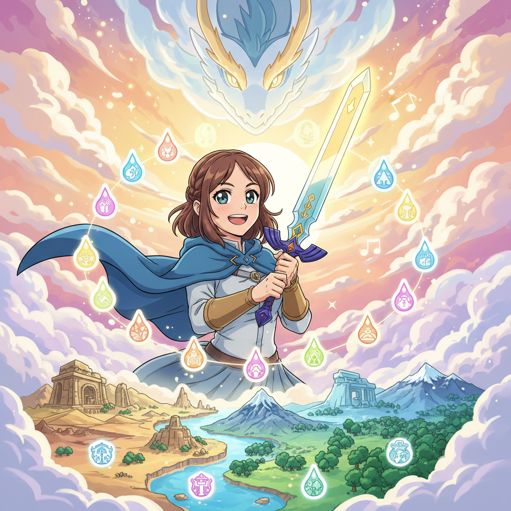 道具獲取,不再斷劍！《王國之淚》「大師之劍」獲取任務全攻略：龍之淚 12 個座標圖。