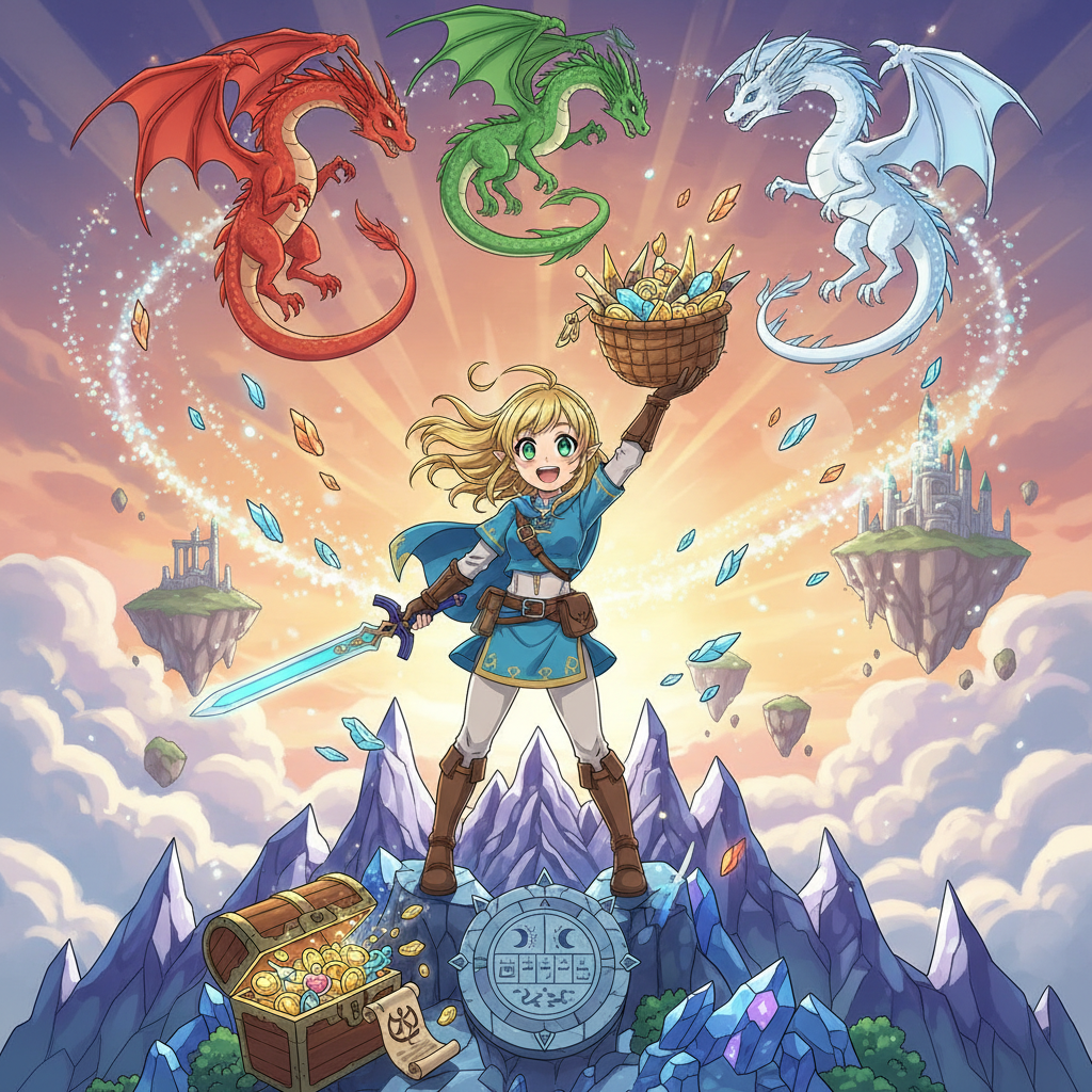 道具獲取,《王國之淚》龍之角、龍鱗怎麼刷？四龍巡邏時間表與材料獲取任務心得。