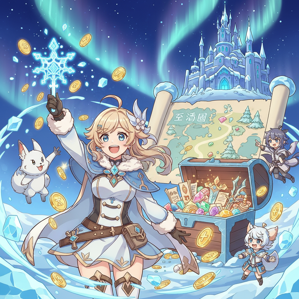 米哈遊旗艦,2026《原神》7.0 至冬國攻略：最新兌換碼、冰神抽取建議與 100% 隱藏寶箱地圖