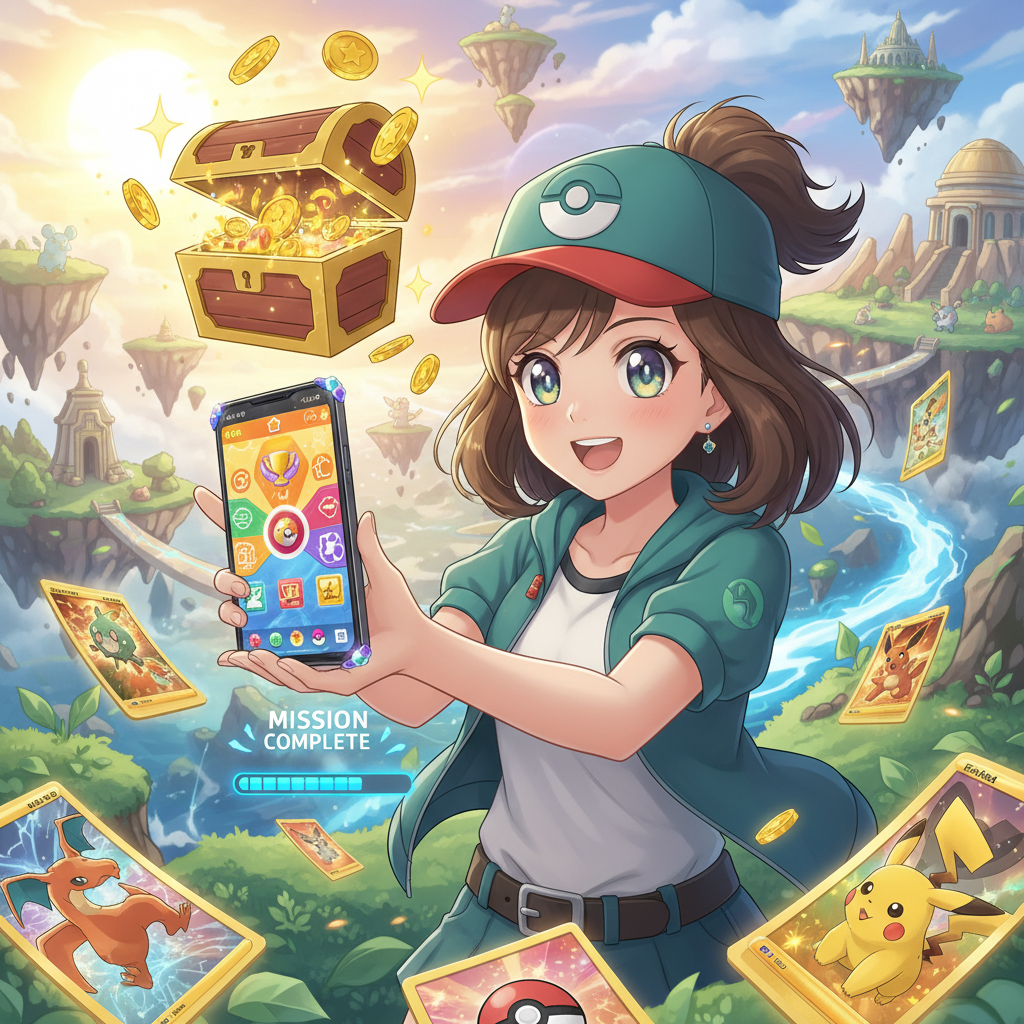 卡牌收集,2026 寶可夢 TCG 手遊 (Pocket)：最強牌組 (Tier 1) 排行、抽卡機率揭秘與免費序號