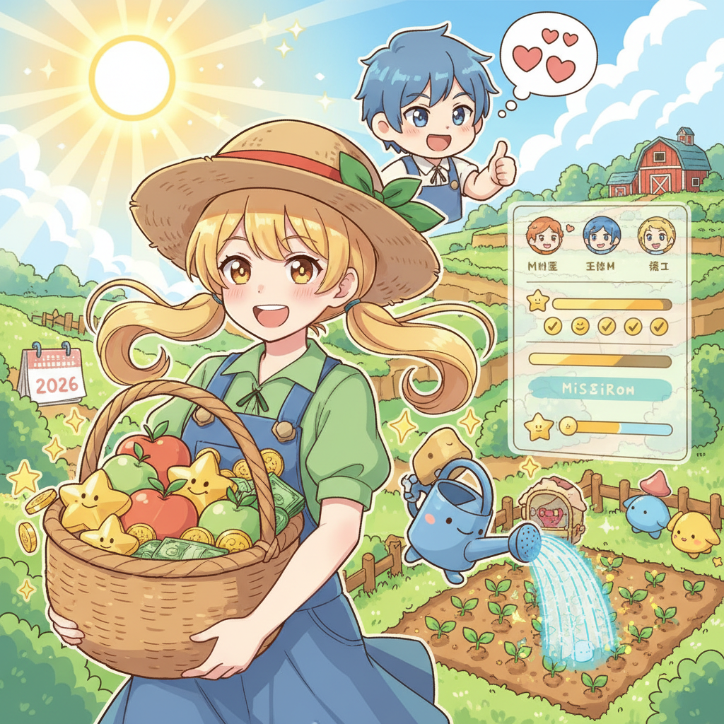 模擬經營,2026《星露谷物語手遊》：1.6+ 版本新內容攻略、極速賺錢與 NPC 好感度表