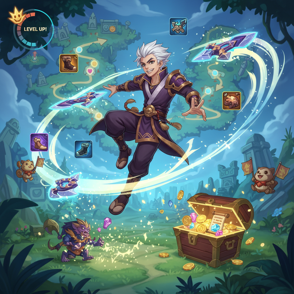 英雄指南,2026 傳說對決「納克羅斯」打野進階教學：一秒五刀連招、刷野路線與出裝奧義全解