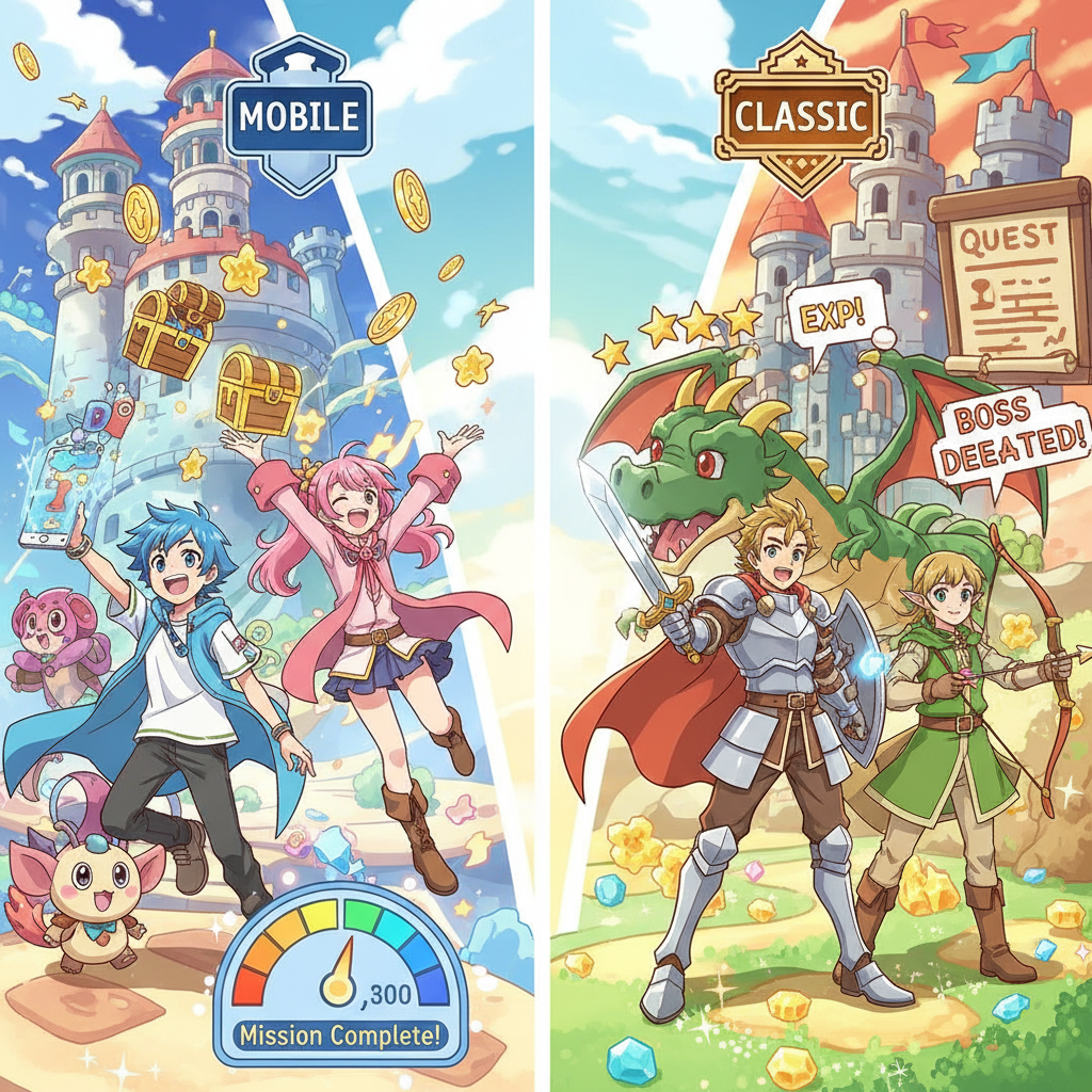 天堂手機版vs經典版差異