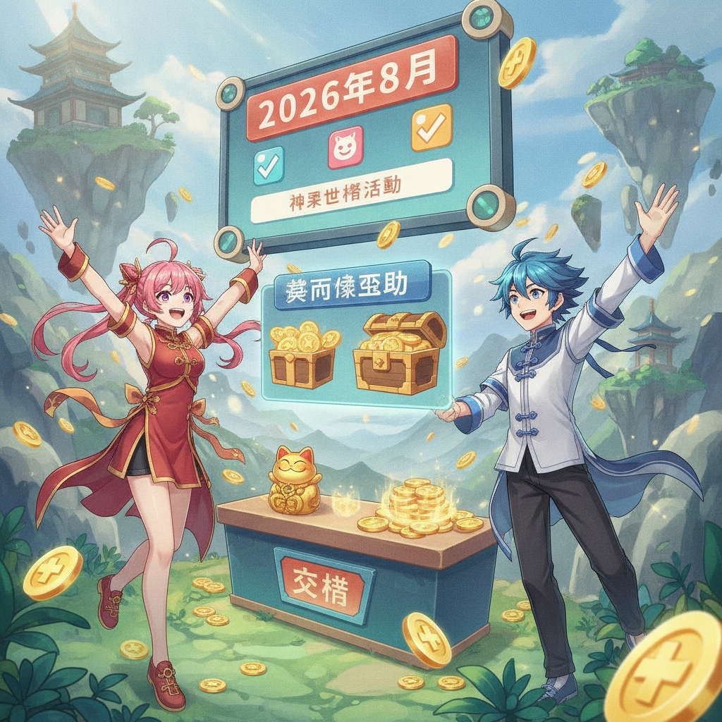 神來也麻將活動 2026 年 8 月｜最新任務獎勵與兌換方式